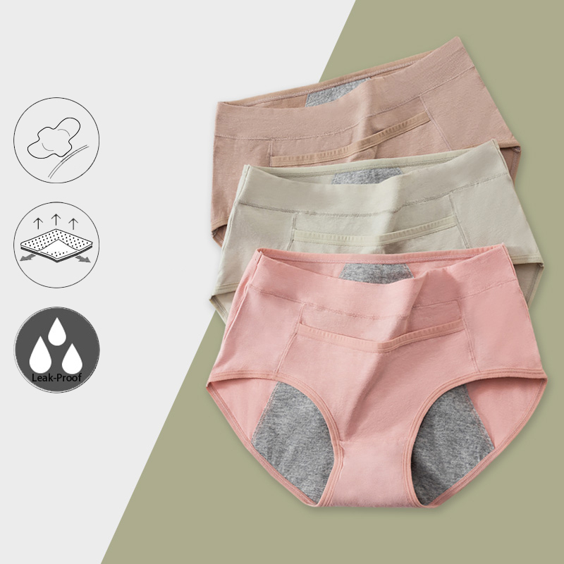 Seamless Underwear Women - Хлопковые менструальные трусики, герметичные дышащие сексуальные