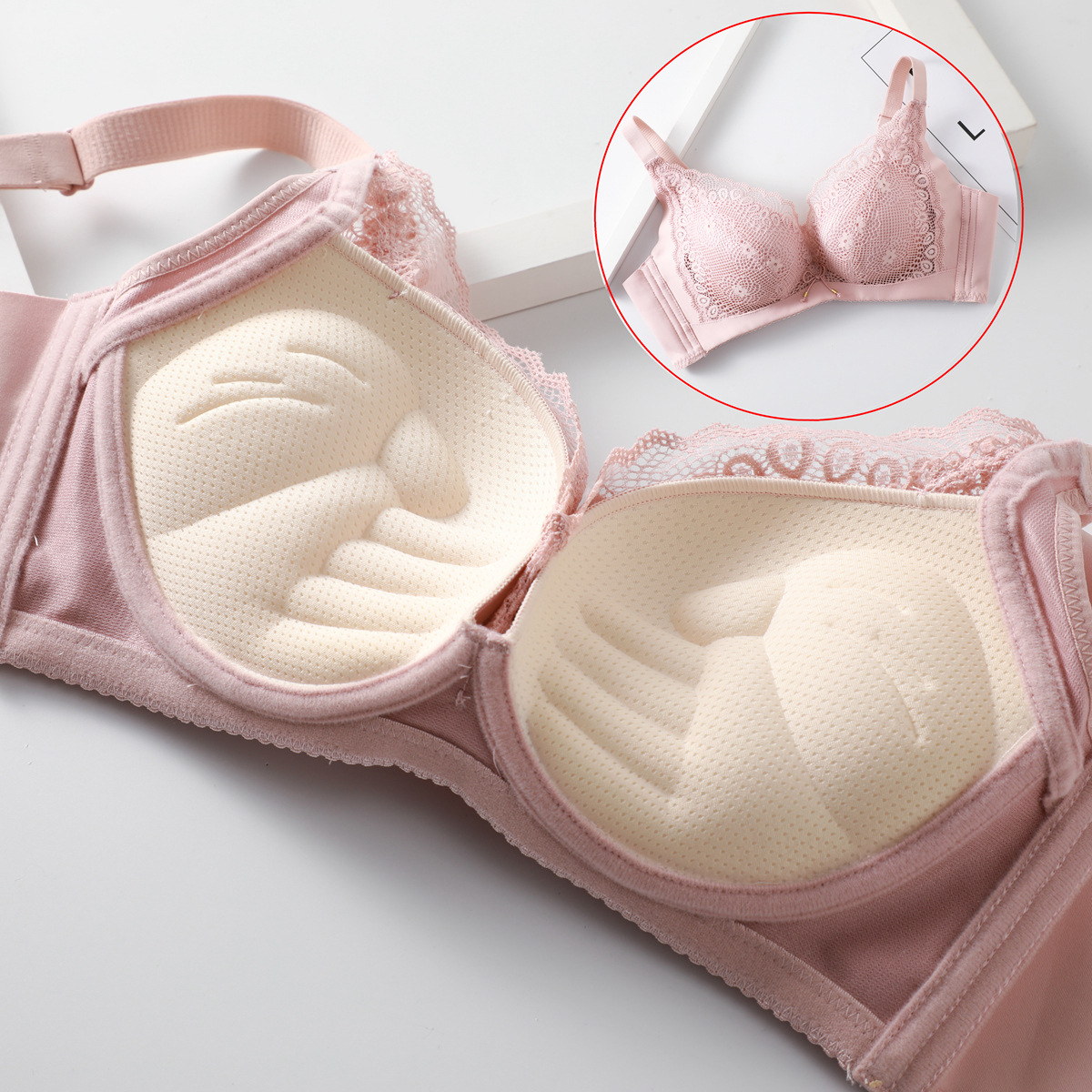 Bralette Wireless Soft - Бюстгальтер пуш-ап женский кружевной, пикантный Мягкий