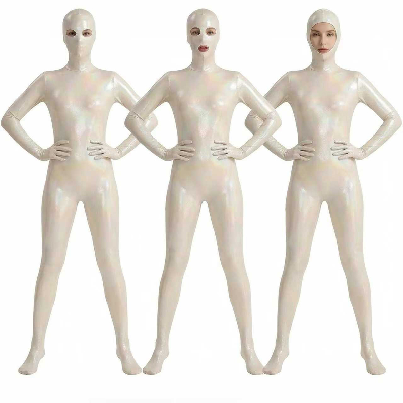 Shapewear Bodysuit Firm - Женский блестящий градиентный комбинезон-зентай с эффектом
