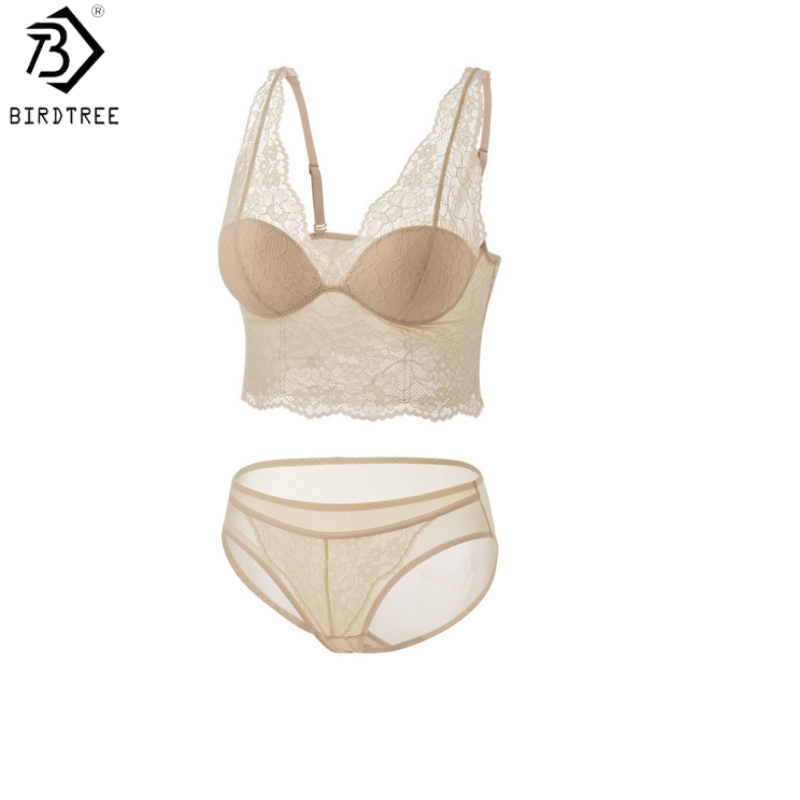Bralette Wireless Soft - Комплект женского элегантного белья Birdtree: бюстгальтер