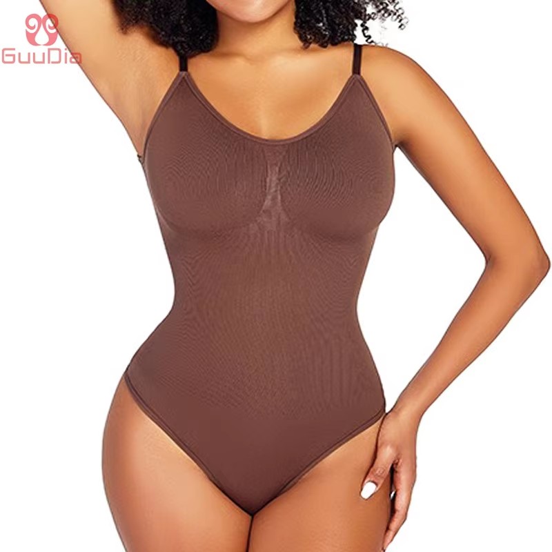 Shapewear Bodysuit Firm - GUUDIA Боди из спандекса Стринги Корректирующее