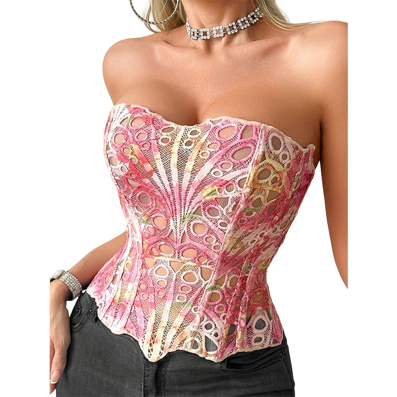 Cami Top Lace - Сексуальный корсет-топ из прозрачной сетки с