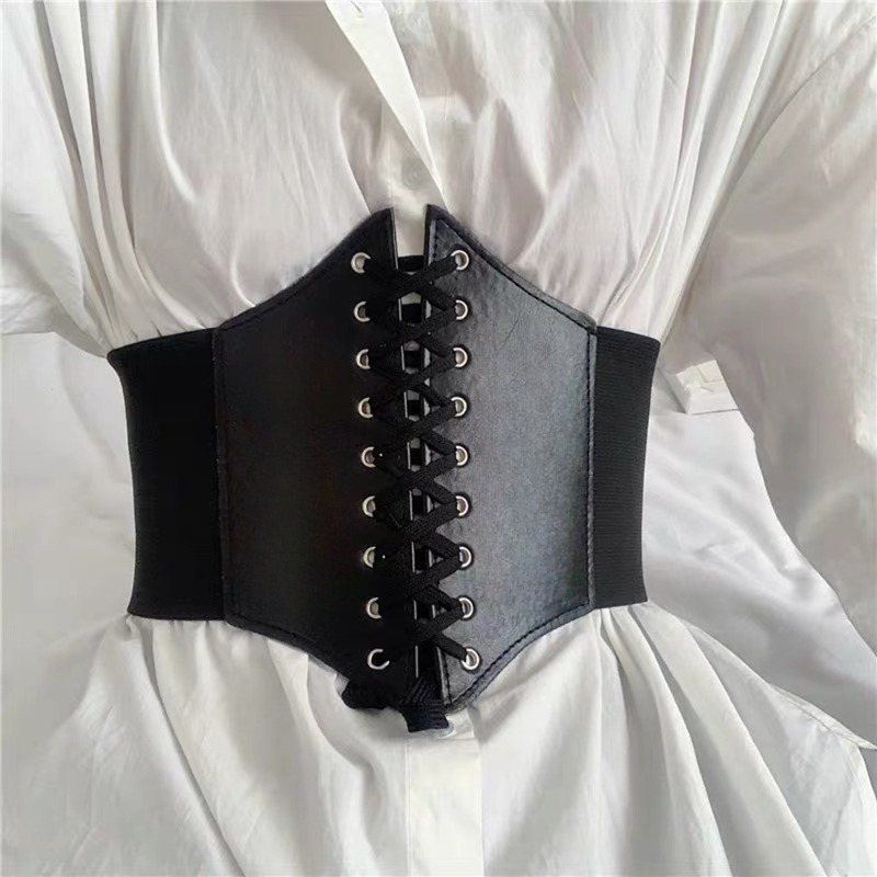 Corset Waist Cinch - Модный корсет, широкие ремни из искусственной