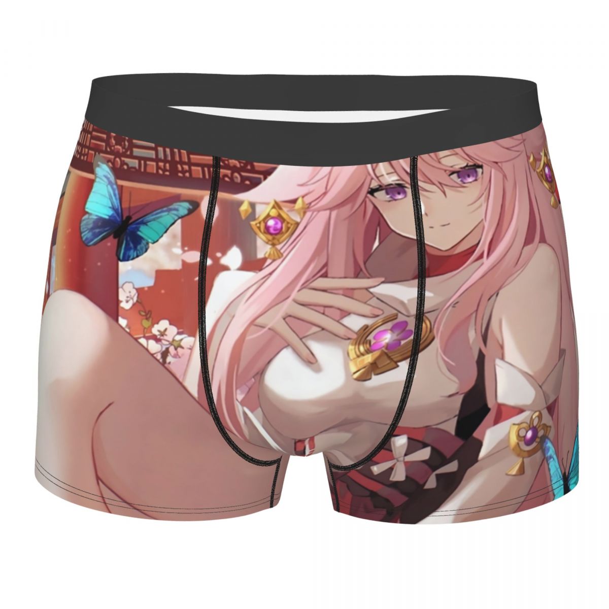 Boyshort Underwear - Мужские боксерские шорты Genshin Impact Yae