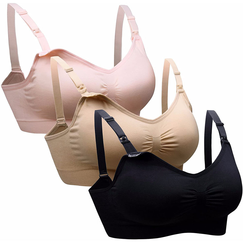 Nursing Bra Sleep - Бесшовный хлопковый бюстгальтер для кормящих мам,