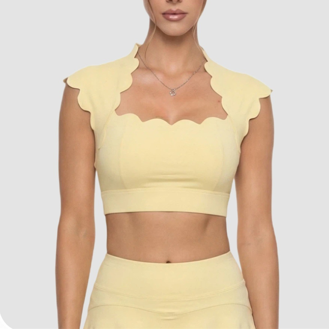 Sports Bra High Impact - Женский спортивный топ-бра Pad Wavy для