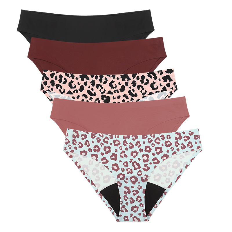 Period Panty Absorbent - Новый стиль, леопардовые женские дышащие менструальные