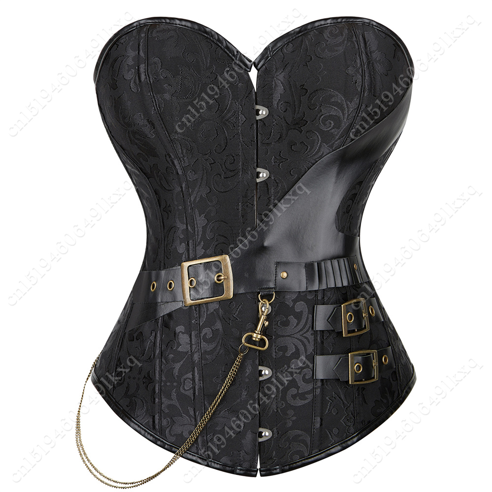 Corset Waist Cinch - Женский винтажный корсет из искусственной кожи,