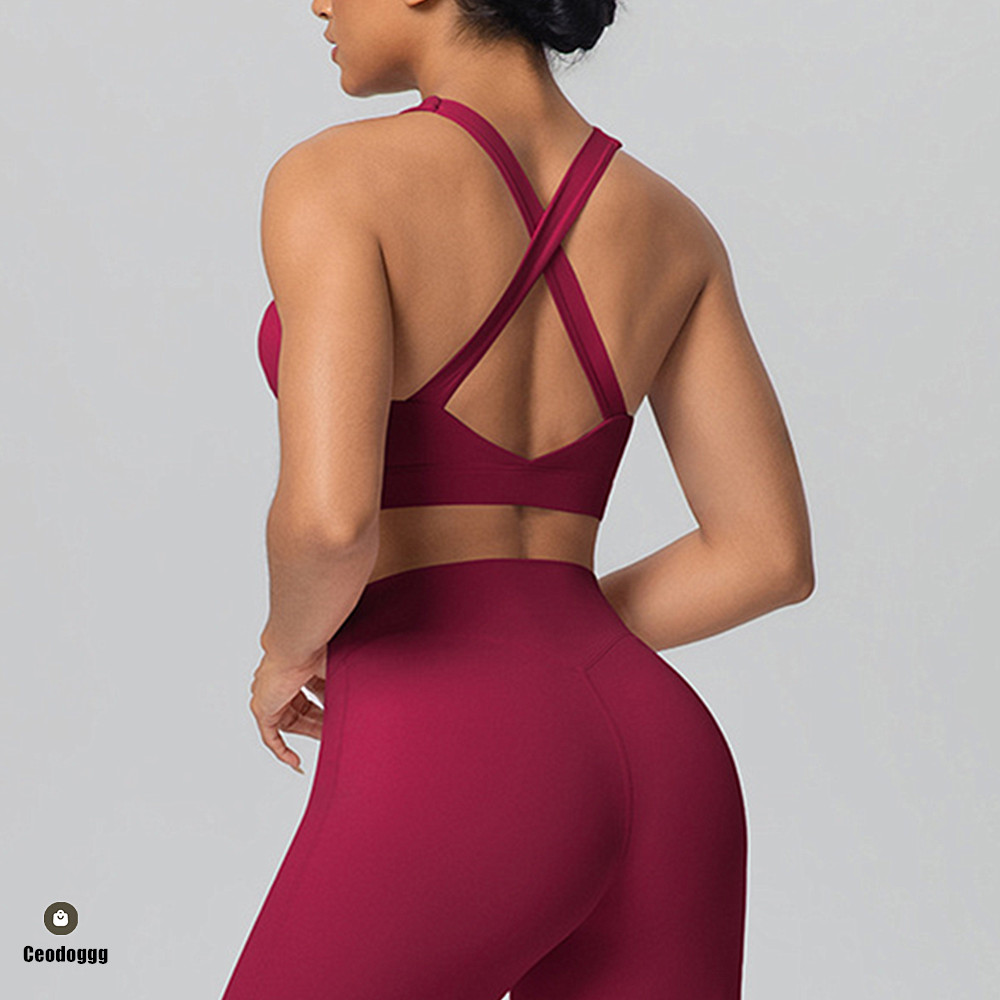 Sports Bra High Impact - Спортивный бюстгальтер-топ с перекрестными лямками для