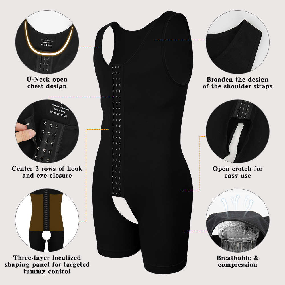 Мужской компрессионный коррект – обзор и цена Shapewear Bodysuit Firm