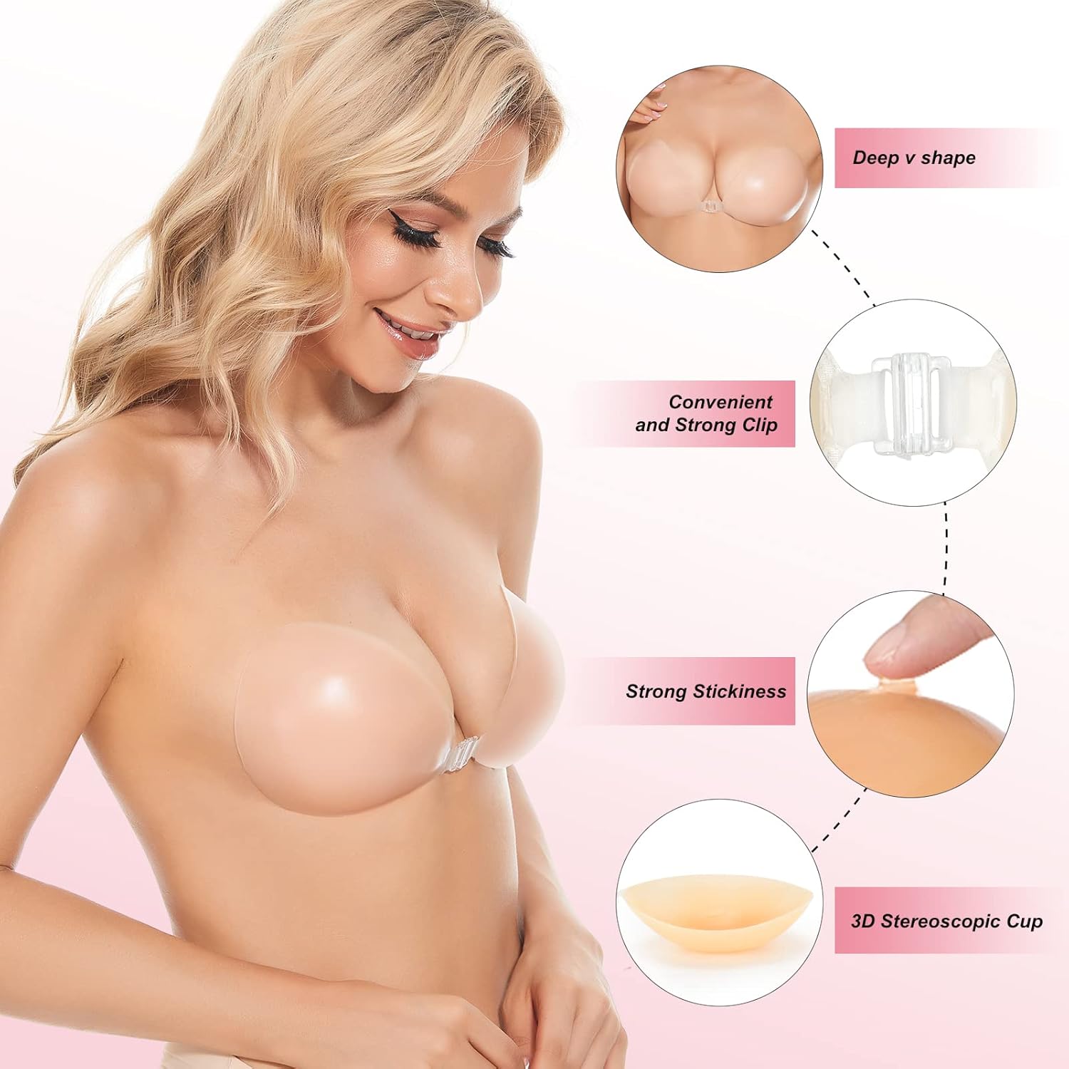 Самоклеящийся бюстгальтер-неви – обзор и цена Silicone Bra Adhesive