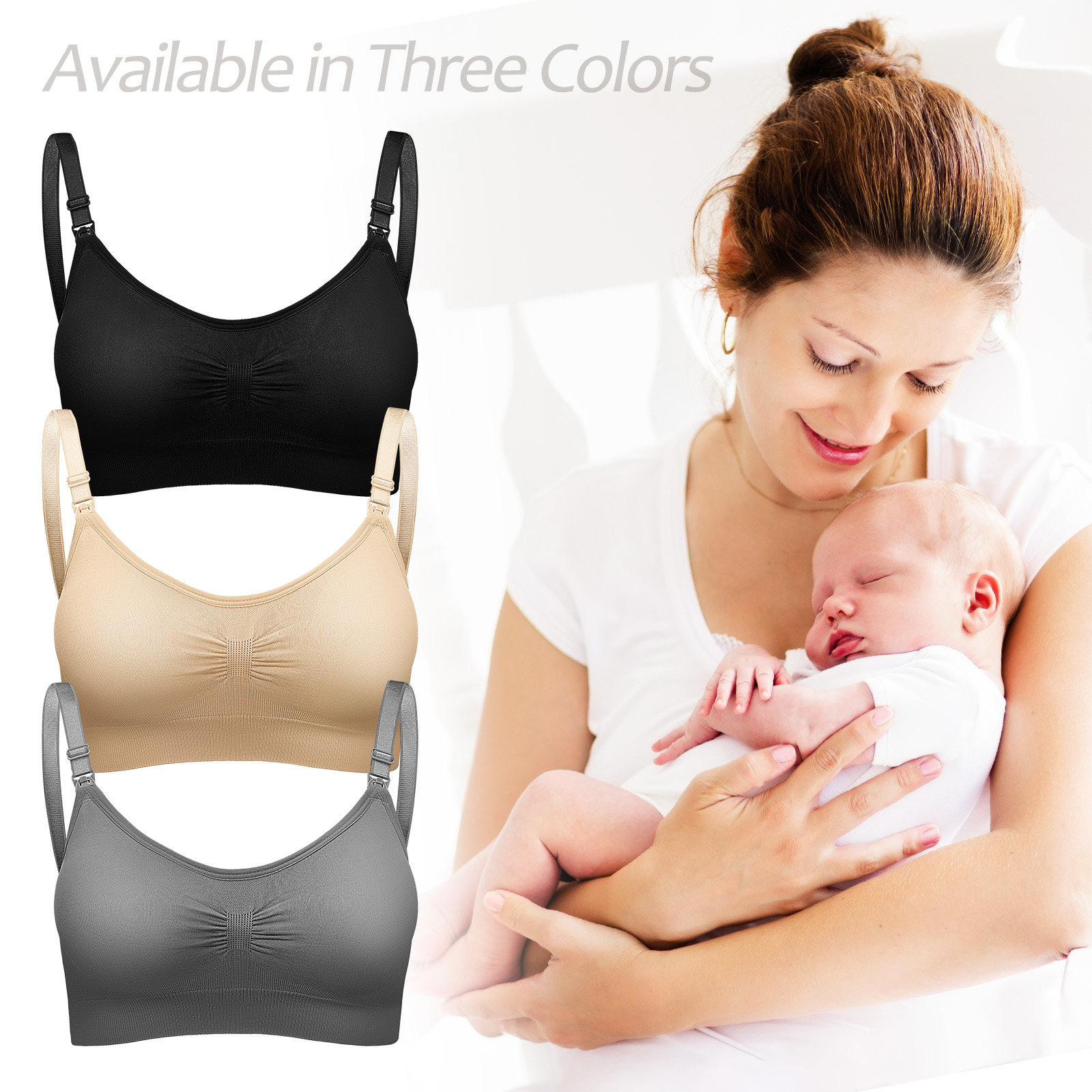Комплект из 3 бюстгальтеров дл – обзор и цена Nursing Bra Sleep