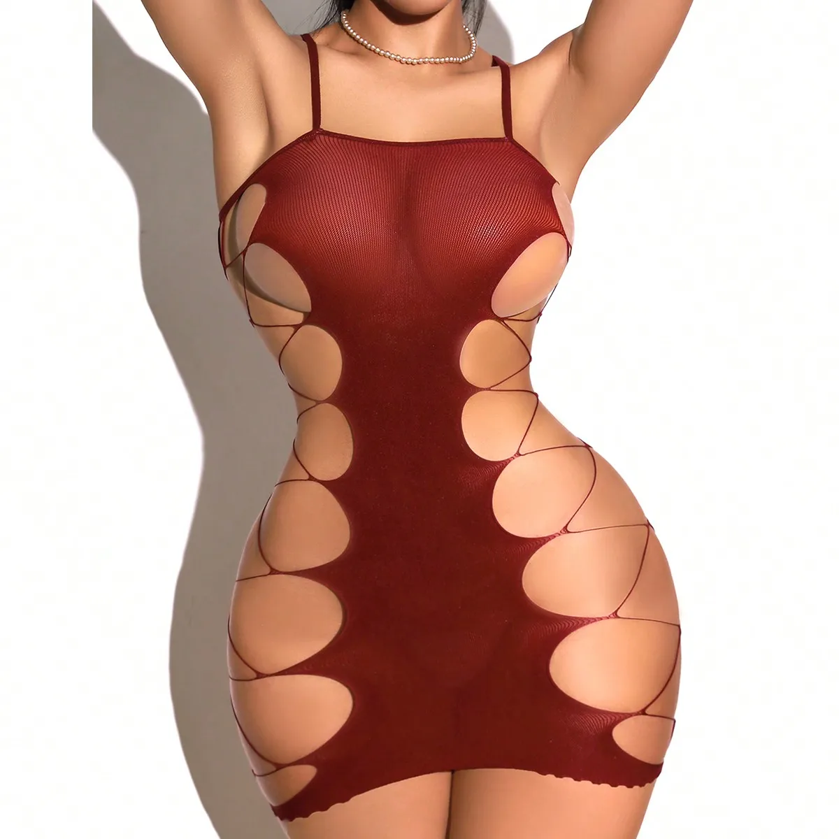 Новая мода, женские чулки для  – обзор и цена Bodystocking Fishnet