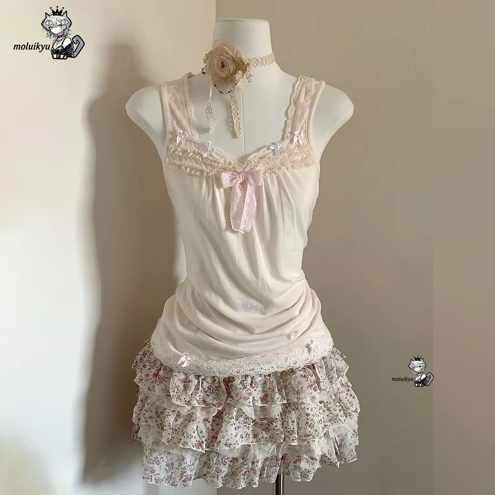 Женский комплект одежды Y2K из – обзор и цена Cami Top Lace