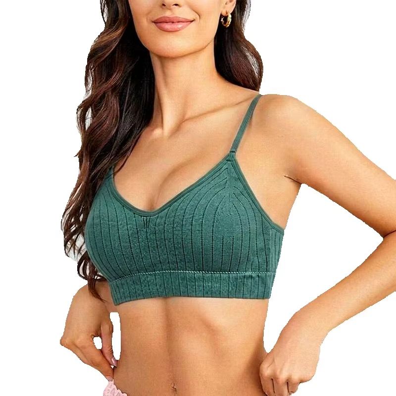 Женский ребристый вязаный топ- – обзор и цена Bralette Wireless Soft