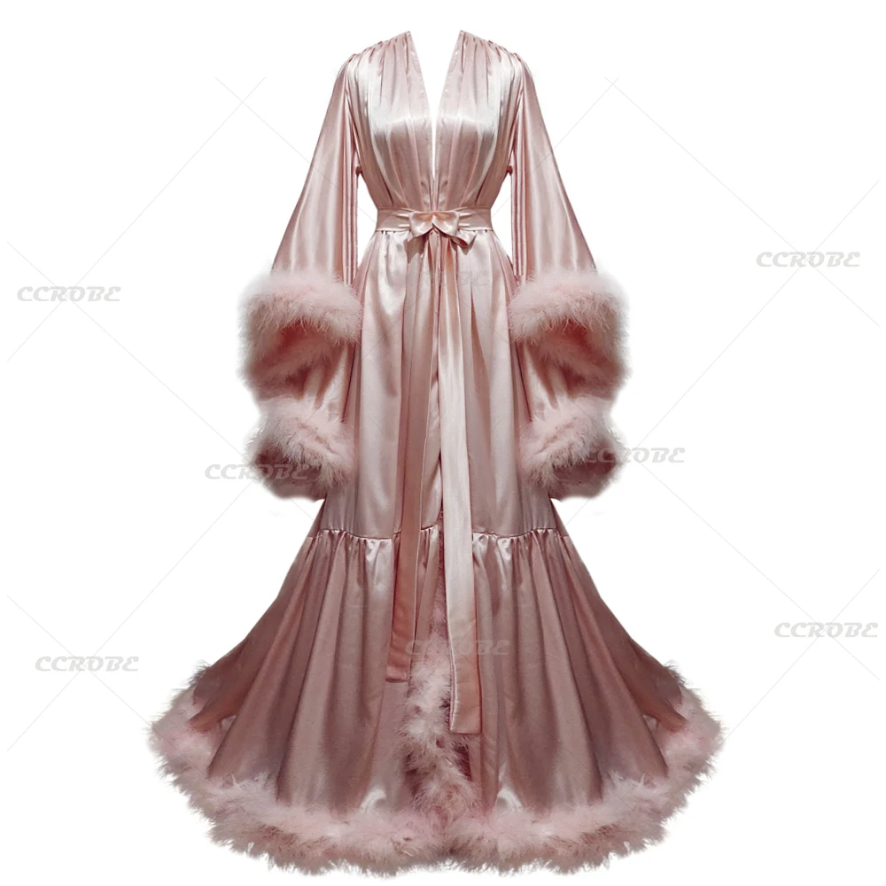 Халат женский свадебный длинны – обзор и цена Robe Silk Women