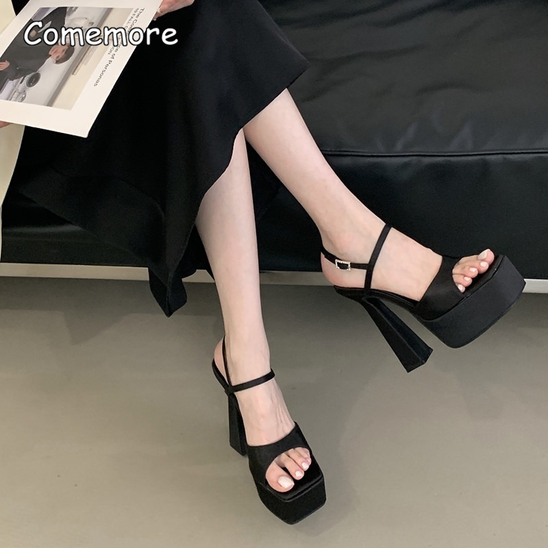 Атласные сандалии на высоком к – обзор и цена Slip Dress Satin